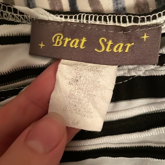 Zebra Stripe Scuba Skater Skirt - Picture 5 of 5